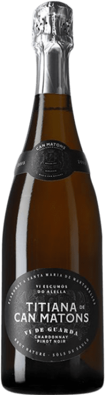 27,95 € Free Shipping | White Wine Can Matons Titiana Brut Nature Reserve — Aged D.O. Alella Catalonia Spain Chardonnay 75 cl