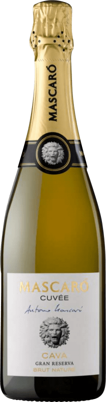 29,95 € Envio grátis | Vinho branco Mascaró Brut Nature Reserva D.O. Cava Catalunha Espanha Garrafa Magnum 1,5 L