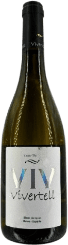 10,95 € Envio grátis | Vinho Branco Celler de Batea Vivertell Jovem D.O. Terra Alta Catalunha Espanha Garrafa 75 cl