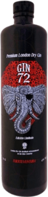 58,95 € 免费送货 | 金酒 Gin AguaGuanches 72th 限量版, Edición Especial Aniversario — 特别周年版 加那利群岛 西班牙 70 cl