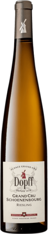 34,95 € Envio grátis | Vinho branco Dopff au Molin Schoenenbourg Grand Cru Crianza A.O.C. Alsace Alsácia França Riesling Garrafa 75 cl