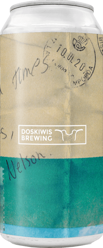 7,95 € Envio grátis | Cerveja Doskiwis Sunny Nelson Pale Ale Catalunha Espanha Lata Medium 50 cl