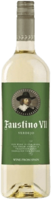 5,95 € Free Shipping | White wine Faustino VII Young D.O.Ca. Rioja The Rioja Spain Verdejo Bottle 75 cl