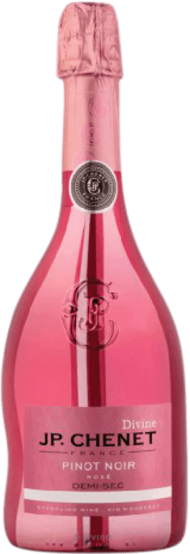 23,95 € Kostenloser Versand | Roséwein JP Chenet Divine Semiseco — Halbtrocken Frankreich Pinot Noir — Spätburgunder Flasche 75 cl
