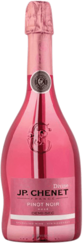 22,95 € Бесплатная доставка | Розовое вино JP. Chenet Divine Полусухое Полусладкое Франция Pinot Black бутылка 75 cl