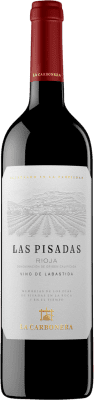 16,95 € 免费送货 | 红酒 La Carbonera Las Pisadas Labastida 岁 D.O.Ca. Rioja 拉里奥哈 西班牙 瓶子 75 cl