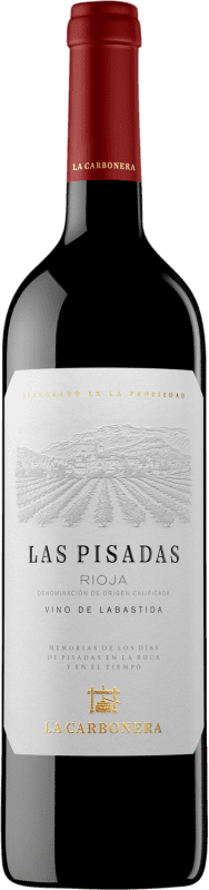 16,95 € Free Shipping | Red wine La Carbonera Las Pisadas Labastida Aged D.O.Ca. Rioja The Rioja Spain Bottle 75 cl