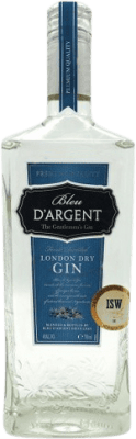 18,95 € Envío gratis | Ginebra Gin The Sting D'Argent Bleu — Azul Francia 70 cl