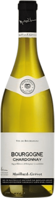 23,95 € Kostenloser Versand | Weißwein Moillard Grivot Crianza — Kurze Fassreifung A.O.C. Bourgogne Burgund Frankreich Chardonnay Flasche 75 cl