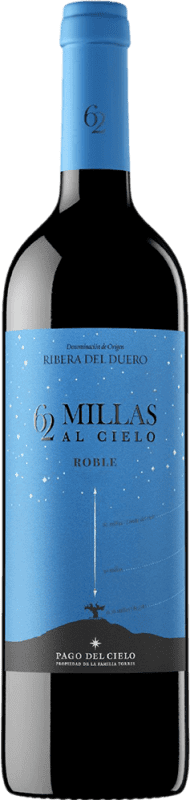 13,95 € Envio grátis | Vinho Tinto Pago del Cielo 62 millas al Cielo 9 Meses Jovem D.O. Ribera del Duero Castela e Leão Espanha 75 cl