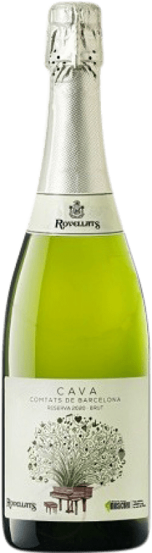 15,95 € 送料無料 | 白ワイン Rovellats Solidari per l'ELA Brut 予約 D.O. Cava カタロニア スペイン Macabeo, Xarel·lo, Parellada ボトル 75 cl