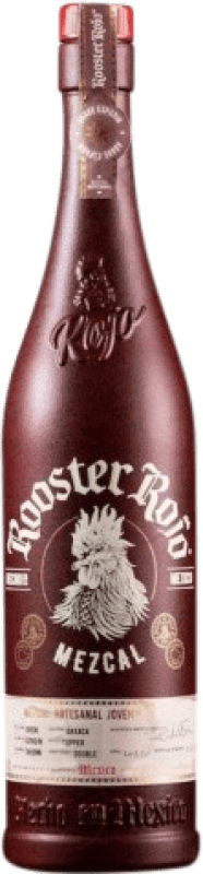 56,95 € Envio grátis | Mezcal Tequilas Finos Rooster Rojo México Garrafa 70 cl