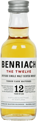 5,95 € Бесплатная доставка | Односолодовый виски The Benriach Списайд Объединенное Королевство 12 Лет Мини-бутылка 5 cl