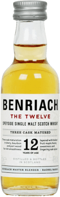 5,95 € 免费送货 | 威士忌单一麦芽威士忌 The Benriach 斯佩塞 英国 12 岁 微型瓶 5 cl