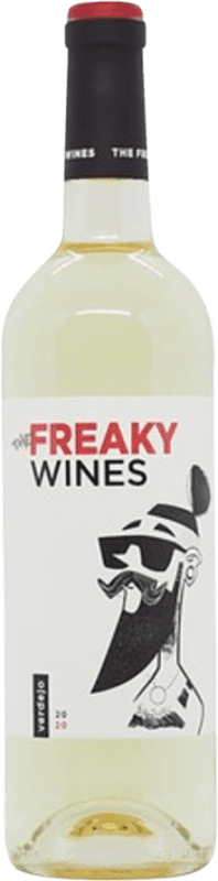 6,95 € Envio grátis | Vinho branco The Freaky Wines Blanc Catalunha Espanha Verdejo Garrafa 75 cl