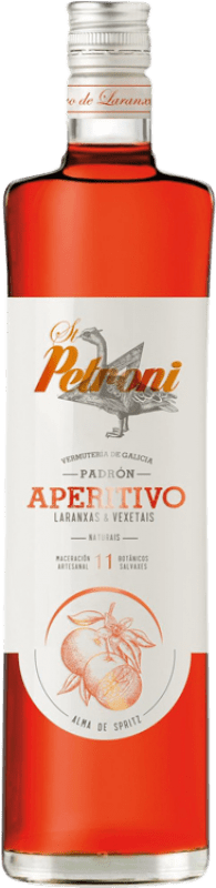 18,95 € Envío gratis | Schnapps Vermutería de Galicia Petroni Spritz España Botella 1 L