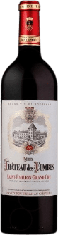 25,95 € Envío gratis | Vino Tinto Vieux Château des Combes Crianza A.O.C. Bordeaux Burdeos Francia Botella 75 cl