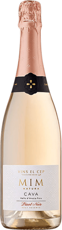 12,95 € Kostenloser Versand | Weißwein El Cep Mim Brut Reserve D.O. Cava Katalonien Spanien Halbe Flasche 37 cl