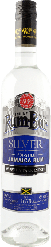 26,95 € Envío gratis | Ron Worthy Park Bar Silver Jamaica Rum Jamaica Botella 70 cl