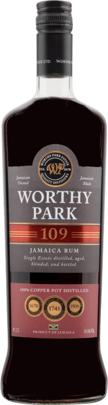 44,95 € Envío gratis | Ron Worthy Park 109 Jamaica Botella 1 L