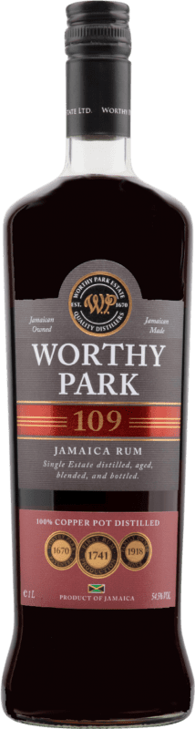 44,95 € Spedizione Gratuita | Rum Worthy Park 109 Giamaica Bottiglia 1 L