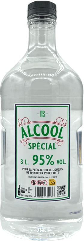 97,95 € Envio grátis | Aguardente Orujo Alcool Spécial 95 Espanha Garrafa Especial 3 L