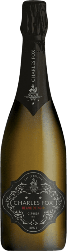 55,95 € Spedizione Gratuita | Spumante bianco Charles Fox Cipher Blanc de Noir A.V.A. Elgin Elgin Valley Sud Africa Bottiglia 75 cl