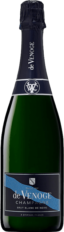 51,95 € Envío gratis | Espumoso blanco De Venoge Cordon Bleu Blanc de Noirs A.O.C. Champagne Champagne Francia Botella 75 cl