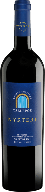 67,95 € 免费送货 | 白酒 Ktima Tselepos Nitkery P.D.O. Santorini Santorini 希腊 Assyrtiko 瓶子 75 cl