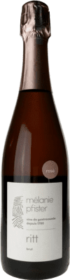 36,95 € Envio grátis | Espumante rosé Mélanie Pfister Ritt Rosé A.O.C. Crémant d'Alsace Alsácia França Pinot Preto Garrafa 75 cl