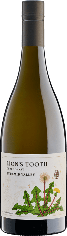 105,95 € Envío gratis | Vino blanco Pyramid Valley Lion's Tooth I.G. North Canterbury Nueva Zelanda Chardonnay Botella 75 cl