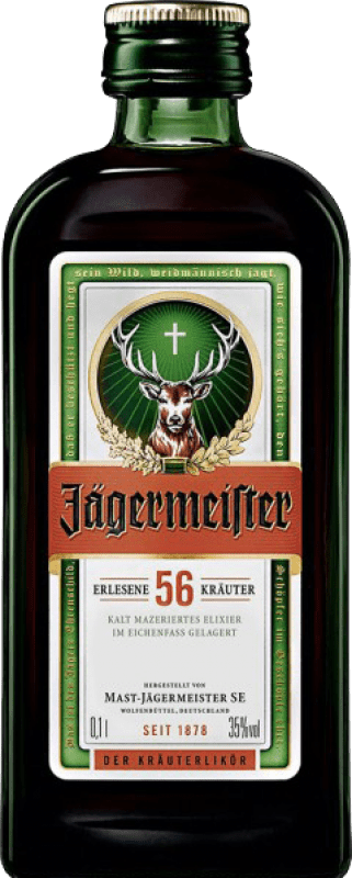 35,95 € Free Shipping | 12 units box Herbal liqueur Mast Jägermeister Germany Miniature Bottle 10 cl