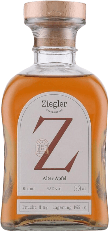 79,95 € Envio grátis | Aguardente Orujo Ziegler Alter Apfel Alemanha Garrafa Medium 50 cl