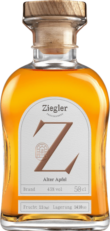 91,95 € 送料無料 | オルホ スペイン産の酒粕蒸留酒 Ziegler ドイツ ミディアムボトル 50 cl Apfel — リンゴ