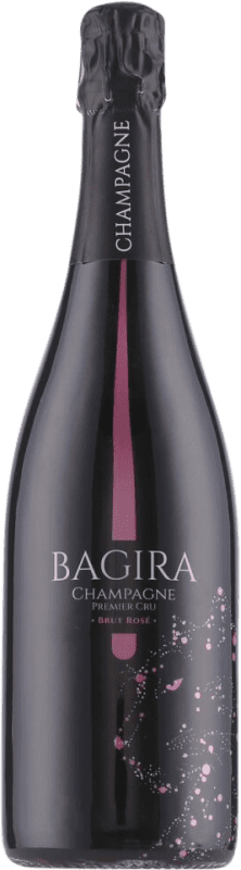 48,95 € 免费送货 | 玫瑰气泡酒 Bagira. Premier Cru Rosé 香槟 A.O.C. Champagne 香槟酒 法国 瓶子 75 cl