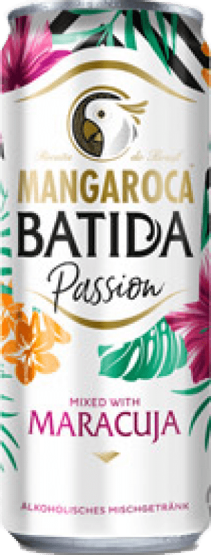 46,95 € Free Shipping | 12 units box Soft Drinks & Mixers Mangaroca Batida Passion Brazil Can 25 cl