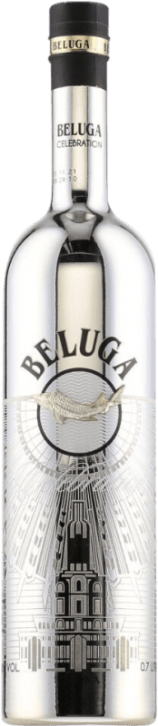 57,95 € Envío gratis | Vodka Mariinsk Beluga Celebration Montenegro Botella 70 cl