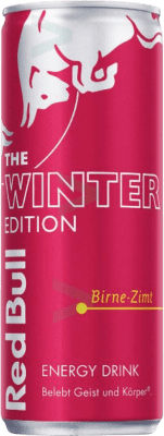 Getränke und Mixer 24 Einheiten Box Red Bull Energy Drink Birne-Zimt The Winter Edition 25 cl