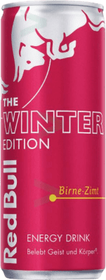 Softdrinks 24 Einheiten Box Red Bull Energy Drink Birne-Zimt The Winter Limitierte Edition 25 cl