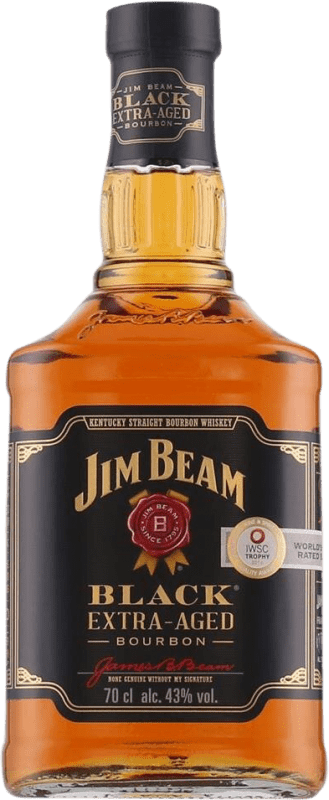 29,95 € Free Shipping | Bourbon Whisky Jim Beam Extra Barrel Aged Kentucky United States Bottle 70 cl
