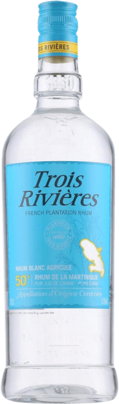 27,95 € Envio grátis | Rum Trois Rivieres 50º Blanc — Branco França 1 L