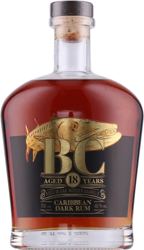 45,95 € Free Shipping | Rum BC Caribbean Dark Panama 18 Years 70 cl
