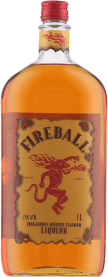 26,95 € 免费送货 | 利口酒 Fireball Cinnamon & Whisky 爱尔兰 瓶子 1 L