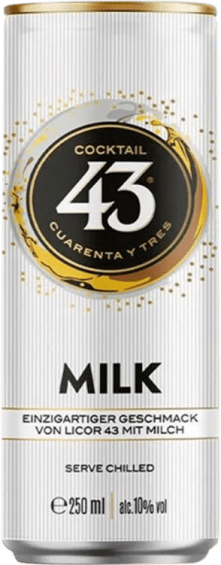 53,95 € Kostenloser Versand | 12 Einheiten Box Getränke und Mixer Licor 43 Cocktail Milk PreMix Spanien Kleine Flasche 25 cl