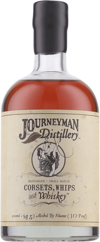 88,95 € Envoi gratuit | Whisky Blend Journeyman Corsets Whips États Unis Bouteille Medium 50 cl