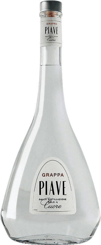 15,95 € Envio grátis | Aguardente Grappa Piave Cuore Itália Garrafa 70 cl