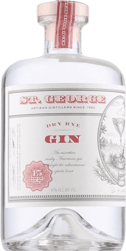 47,95 € Free Shipping | Gin St. George Dry Rye Gin United States Bottle 70 cl