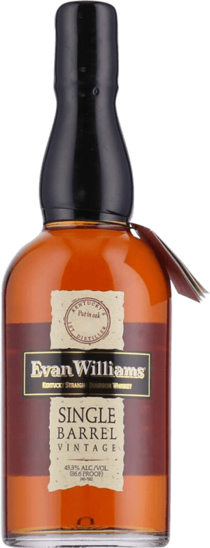 59,95 € Бесплатная доставка | Бурбон Marie Brizard Evan Williams Single Barrel — Одна бочка, Vintage Соединенные Штаты Бутылка 70 cl