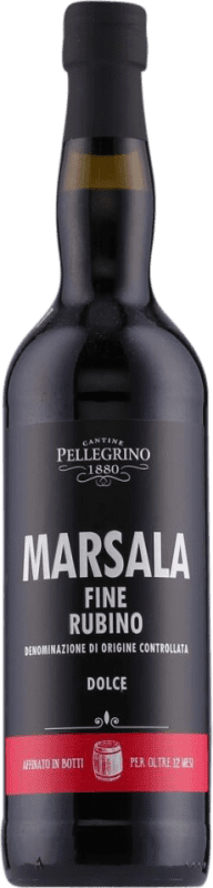 18,95 € Envoi gratuit | Vin fortifié Cantine Pellegrino Fine Rubino Dolce D.O.C. Marsala Italie Bouteille 75 cl