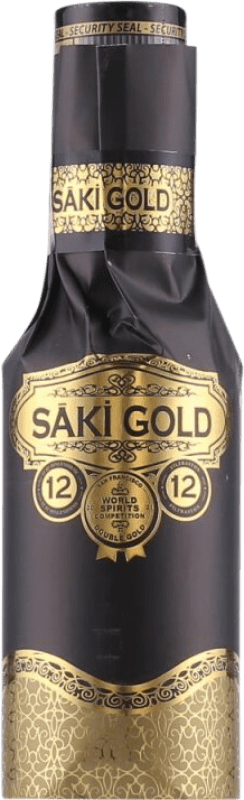 17,95 € Envio grátis | Anis Saki Raki Gold Turquia Garrafa Pequena 20 cl